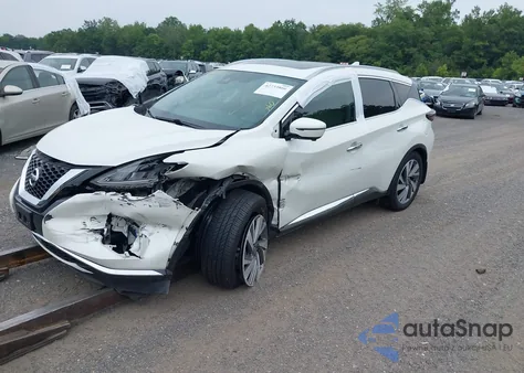 2020 Nissan Murano Sl Intelligent Awd z USA, uszkodzony, nr VIN 5N1AZ2CS7LN133375